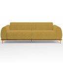 Ver imagem 3 de Sofá 03 Lugares Para Sala de Estar Kiev 230 cm D02 Veludo Mostarda C-260 - Lyam Decor