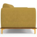 Ver imagem 6 de Sofá 03 Lugares Para Sala de Estar Kiev 230 cm D02 Veludo Mostarda C-260 - Lyam Decor