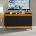 Ver imagem 6 de Conjunto Sala de Estar Painel Home 136cm e Buffet Ripado