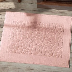Toalha De Piso Jacquard Confort Pedra 680g/m² - 70cm x 50cm Döhler Cor:Rosa