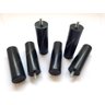 Kit 12 Pés de Cama Box ou Baú Queen King Tubo Preto 13cm - 4