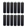 Kit 12 Pés de Cama Box ou Baú Queen King Tubo Preto 13cm - 1