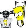 Adesivo Faixa Gravata sem Resina Bart Simpson Branco Teu Adesivo Adesivo Faixa Gravata sem Resina Mo - 1