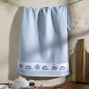Pano de Copa Felpudo Jacquard Vida 340g/m 45cm x 70cm Döhler Cor:PORCELANA