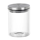 Ver imagem 1 de Pote de Vidro com Tampa em Inox Redondo 800ml 125x10cm