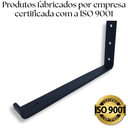 Ver imagem 7 de 3 Suportes Cantoneiras 25cm de Parede Mão Francesa em L para Prateleira Design Moderno Aço Preto