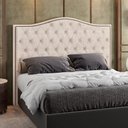 Ver imagem 2 de Cabeceira Cama Box Casal King 195 cm P05 Grécia Linho Bege Claro - Lyam Decor