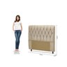 Conjunto Cabeceira Casal Estofada e Calçadeira Baú Espresso Móveis - 7