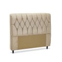 Ver imagem 6 de Conjunto Cabeceira Casal Estofada e Calçadeira Baú Espresso Móveis