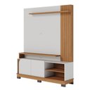 Ver imagem 1 de Estante Home Jurere 1500 para Tv de 65" Off White Matte/freijo - Colibri