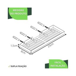 Porta Shampoo Suporte de Parede Banheiro Inox F.max - 7
