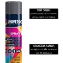 Ver imagem 5 de Tinta Spray 400ml Cinza Grafite Uso Geral em Aço Ferro Gesso Cerâmica Couro | Universo | Kit 03 Un