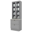 Ver imagem 1 de Cristaleira 71,5cm 2 Portas 2 Gavetas Emily Henn