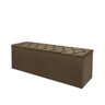 Conjunto Cabeceira Queen Estofada e Calçadeira Baú Espresso Móveis - 6
