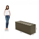 Ver mais imagens de Conjunto Cabeceira Queen Estofada e Calçadeira Baú Espresso Móveis