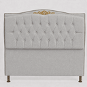 Ver imagem 1 de Cabeceira Greta 90cm Estofada Boucle p/ Cama Solteiro Quarto