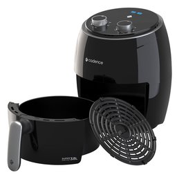 Fritadeira Elétrica Cadence Sem Óleo Super Cook Fryer 3,8L Preto FRT410-127 - 1