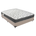 Ver imagem 1 de Cama Box Casal Bege e Colchão Iso 100 D33 Ortobom