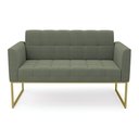 Ver imagem 3 de Sofá Namoradeira 2 Lugares Industrial Dourado Elisa Bouclê D03 - D'Rossi Cor Menta