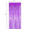 Cortina Metalizada Painel Fitas Metálico Roxa Decoração de Festa Vitrine Cortina Metalizada Roxa - 4
