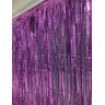 Cortina Metalizada Painel Fitas Metálico Roxa Decoração de Festa Vitrine Cortina Metalizada Roxa - 2