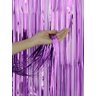 Cortina Metalizada Painel Fitas Metálico Roxa Decoração de Festa Vitrine Cortina Metalizada Roxa - 1