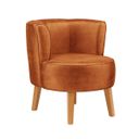 Ver imagem 2 de Jogo 4 Cadeiras para Sala de Espera Tecido Veludo Base Fixa Estrutura Reforçada Pés Retrô