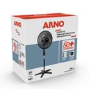 Ver imagem 3 de Ventilador de Coluna Arno 140W 6 Pás 3 Velocidades Preto com Cinza VD2C 220V