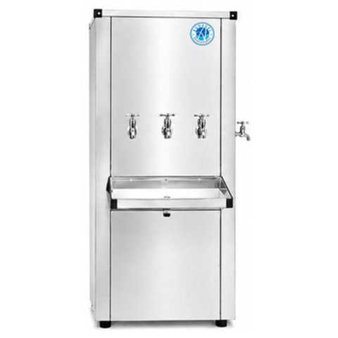 Bebedouro 110 Litros Aguagel Inox 3 Torneiras Geladas Frente 1 Gelada Lateral 127V
