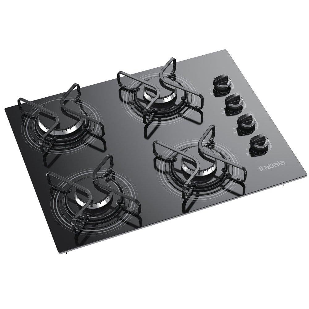 Kit Balcão Cozinha Moob com Cooktop Itatiaia 4 Bocas Preto à Gás Bivolt - 5