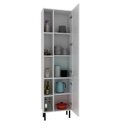 Ver imagem 2 de Paneleiro 2 Portas Almofada Americana e 5 Nichos 60cm TM1307 MDF Grazi Branco