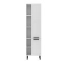 Ver imagem 6 de Paneleiro 2 Portas Almofada Americana e 5 Nichos 60cm TM1307 MDF Grazi Branco