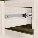 Ver imagem 5 de Balcao com Tampo 2 Gavetoes Vidro MDF 80 cm Kali 1641269 Bianco Toq Nicioli