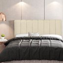 Ver imagem 2 de Cabeceira Cama Box Painel Solteiro 100 cm Dubai W01 Linho Cru - Lyam Decor
