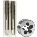 Ver imagem 1 de Kit Jogo Macho Manual Aço Liga Mf22 X 1,5 + Cossinete