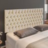 Cabeceira Cama Box Painel Casal Capitonê Amy L02 Linho Cru 140 cm - Lyam Decor - 2