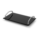 Ver imagem 1 de Bandeja Organizadora de Bancada 15x25' Vidro Incolor e Preto:Preto