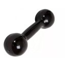 Ver imagem 1 de Halter 10 Kg Emborrachado - Preto Geral Halter Bola