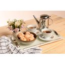 Ver imagem 2 de Bandeja De Vidro Slim 30x25cm Branco Pérola Mesa Cozinha Top