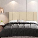 Ver imagem 1 de Cabeceira Cama Box Painel Queen 160 cm Dubai W01 Linho Cru - Lyam Decor