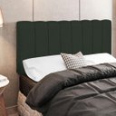 Ver imagem 2 de Cabeceira Cama Box Painel Solteiro 100 cm Dubai W01 Linho Verde Musgo - Lyam Decor