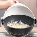 Ver imagem 5 de Cortador Fatiador de Legumes Escorredor Multifuncional Com Ralador 7 em 1 Lâmina de aço Inox