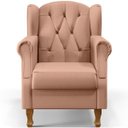Ver imagem 3 de Poltrona Decorativa para Yara P02 Linho Rosê - Lyam Decor