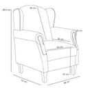 Ver imagem 5 de Poltrona Decorativa para Yara P02 Linho Rosê - Lyam Decor