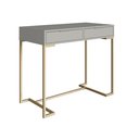 Ver imagem 4 de Penteadeira Branca com Gavetas e Base Dourada Lacasamia