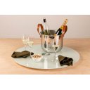 Ver imagem 2 de Centro De Mesa Giratório Ø80cm Branco Collection Vidro Forma