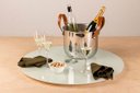 Ver imagem 2 de Centro De Mesa Giratório Ø80cm Branco Collection Vidro Forma