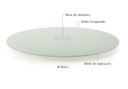 Ver imagem 3 de Centro De Mesa Giratório Ø80cm Branco Collection Vidro Forma