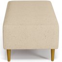 Ver imagem 6 de Puff Decorativo Sala de Estar Cléo W01 Pés Palito 90cm Linho Bege Escuro