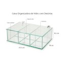Ver imagem 3 de Caixa Organizadora de Vidro com Tampa e Divisórias Decoração